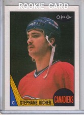 1987-88 OPC O-Pee-Chee hockey Stephane Richer RC rookie card MINT !!! CANADIENS