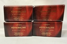Bath & Body Works Adrenaline Men’s Shea Butter Cleansing Bar Soap 5oz Lot x4