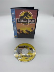 Jurassic Park Sega CD Disc Only With Replacement Artwork And Case 