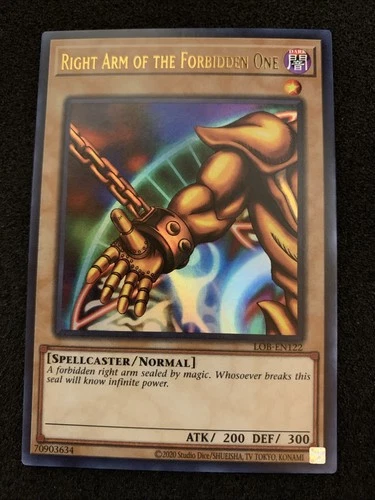 Right Arm of the Forbidden One (LOB-EN122) Legend of Blue Eyes White Dragon NM