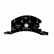 1/2 Cello Bridge Multifunctional Template String Spacing Bridge Feet Gauge