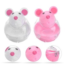 2 Pcs Cat Treats Slow Feeder Leakage Interactive Toys - Dispensing