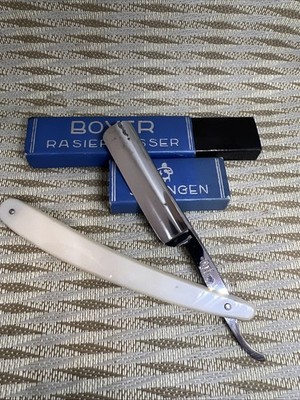 Boxer RASIERMESSER STRAIGHT RAZOR MADE SOLINGEN GERMANY rare vintage