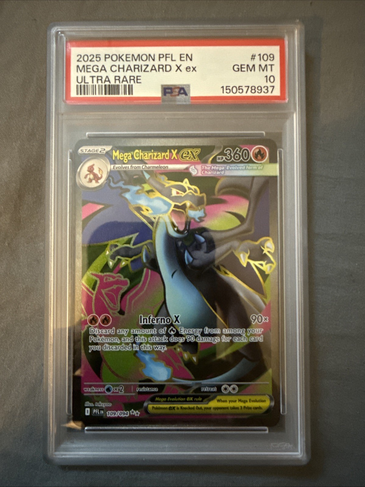  Mega Charizard X EX 109/094 PSA 10 Gem Mint