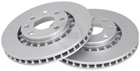 2X A.B.S. Bremsscheibe 15878 FüR CC Chevrolet Daewoo Vectra Lotus T92 Astra Opel