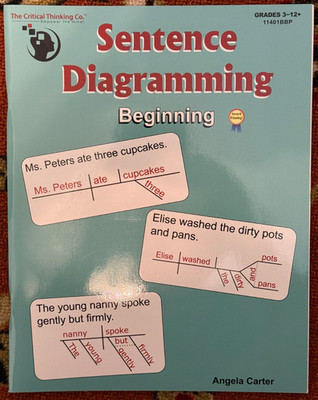 Sentence Diagramming Beginning Workbook - Grades 3+