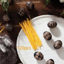 120 Pieces Beeswax Spaghetty Sticks for Ukrainian Pysanky Art Supplies Handmade