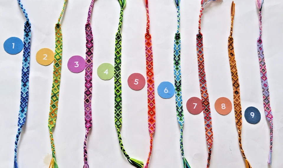 Freundschaftsarmband Freundschaftsband geknüpft Ethno Bunt geflochten - Bild 2 von 3