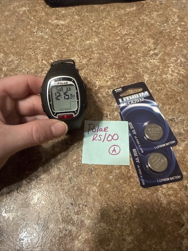 Polar RS100  Heart Rate Monitor Needs Black New Battery