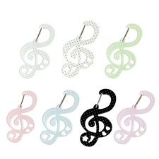 Star Note Shape Carabiner Acrylic Buckle Keychain Multipurpose Keyring Hook
