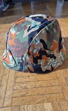 WK2 Stahlhelm M35 mit Tarnüberzug Museumsanfertigung, perfekter Zustand