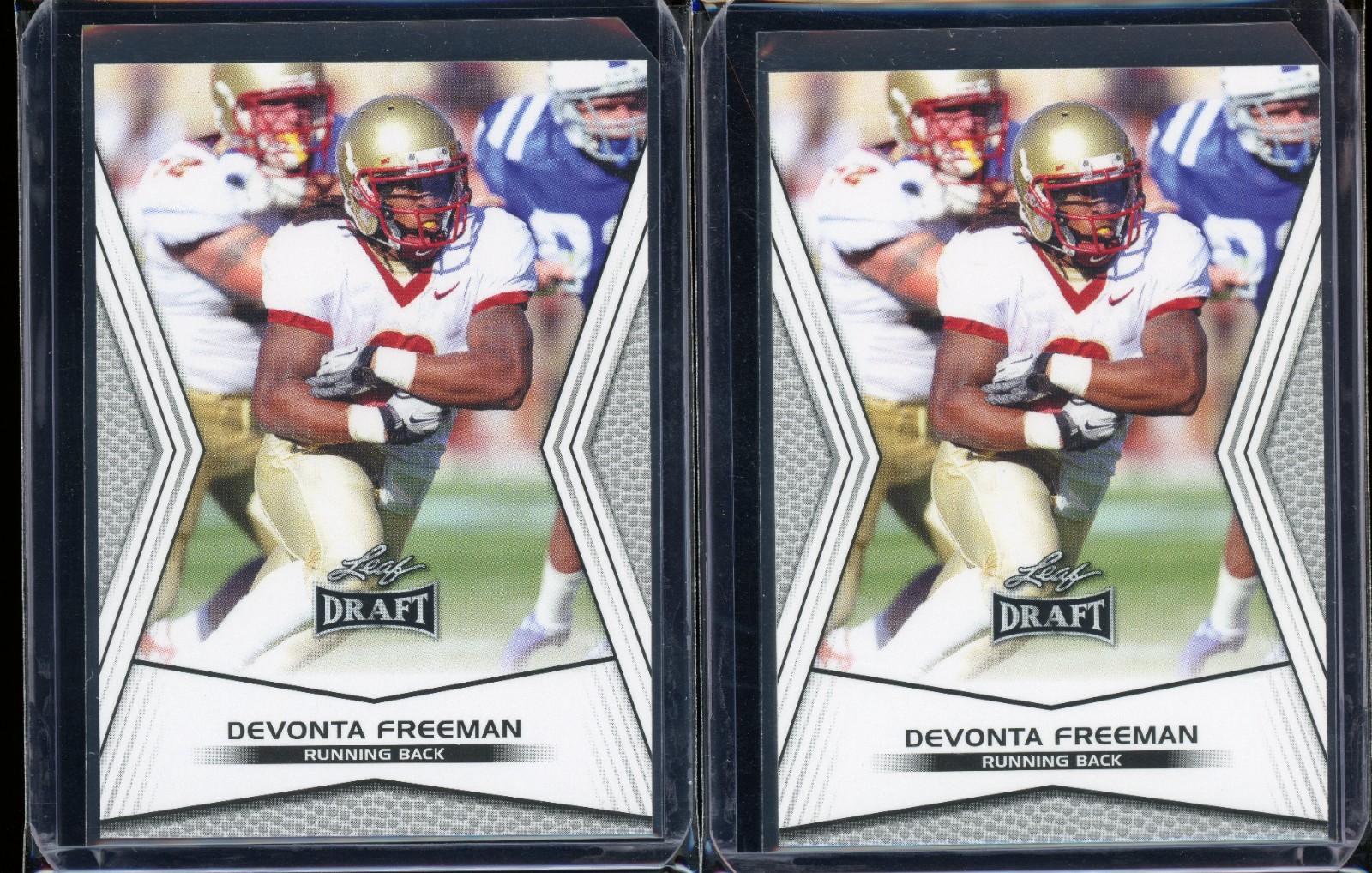 2 count LOT 2014 Leaf Draft #66 Devonta Freeman Rookie Card RC MINT PACK FRESH