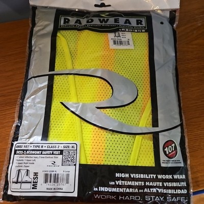 Radians SV22-2ZGM-XL Green Class 2 Hi-Viz Safety Vest, XL