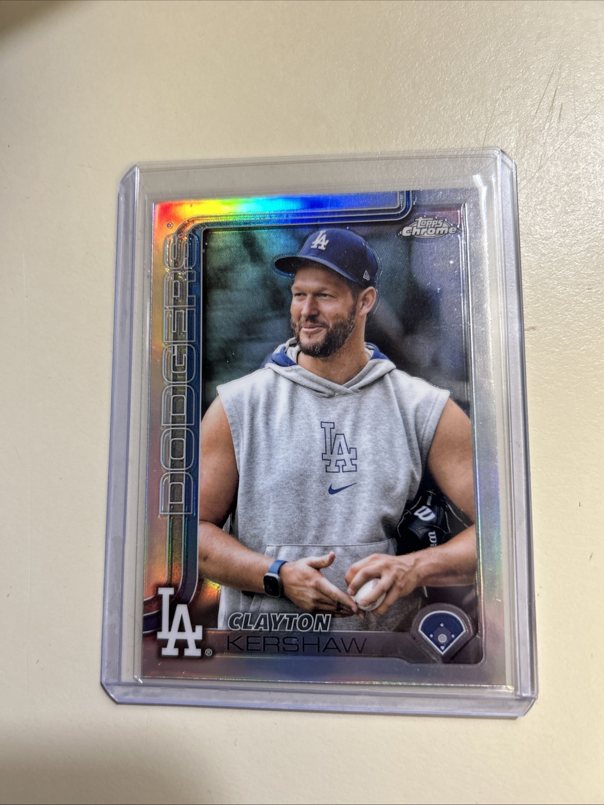 2025 Topps Chrome Clayton Kershaw Image Variation IV #88 Los Angeles Dodgers