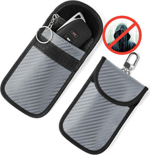 Upgraded Faraday Bag for Key Fob 2 Pack , Premium Faraday Key Fob Protector  Ca