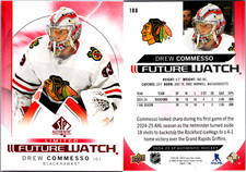 Upper Deck SP Authentic Drew Commesso Future Watch #188