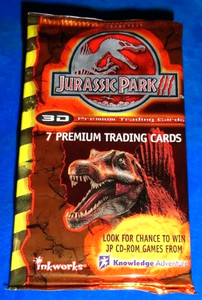 2001 Inkworks Jurassic Park Series III 3D Pack Factory Sealed