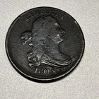 Photo of a 1805-P Half Cent from an eBay listing that sold on Jun 23, 2026