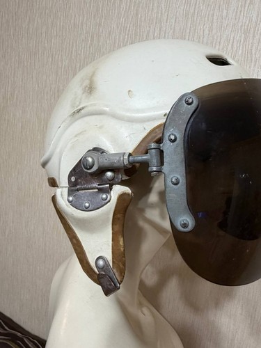 Casque de vol ancien armée de l'air soviétique ZSh-3M casque de pilote - URSS - Photo 6/24