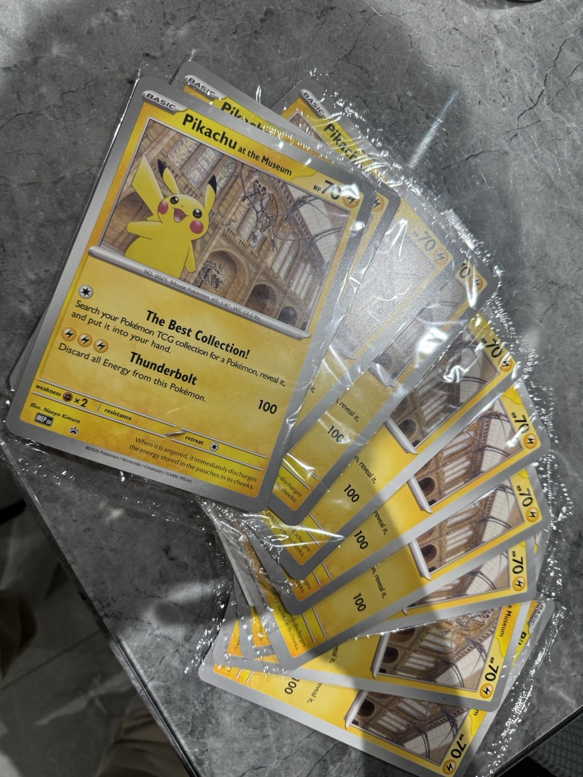 Pokémon TCG|Promo|Pikachu at the Museum|National History Museum|Sealed|4x