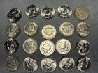 (#102650) Franklin Half Dollar:  1956 Original BU roll.  Blazing!   (see video!) — photo 7