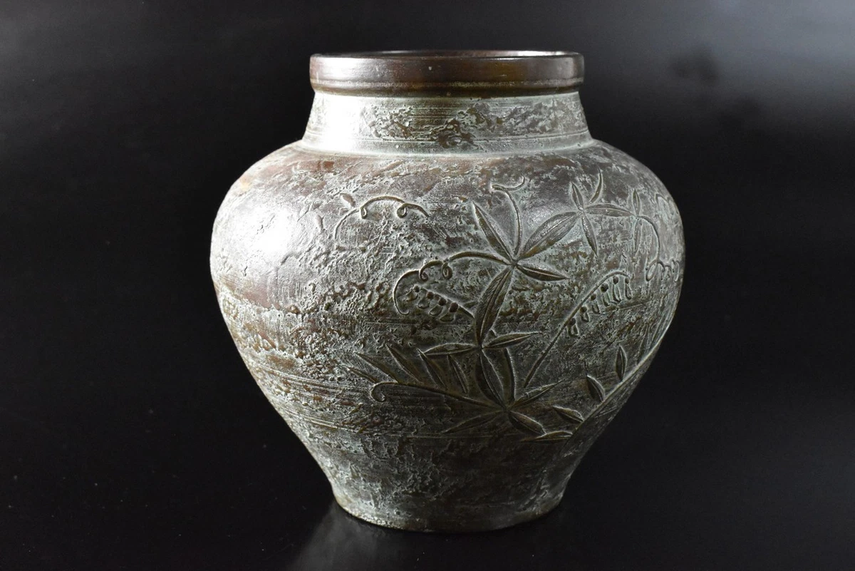 铜日本古董花瓶| eBay