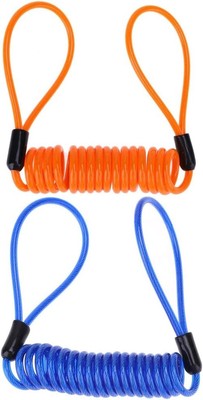 Reminder Cable,[2 Pack] Disc Lock Cable,Security Steel Wire Spring Reminder Rope