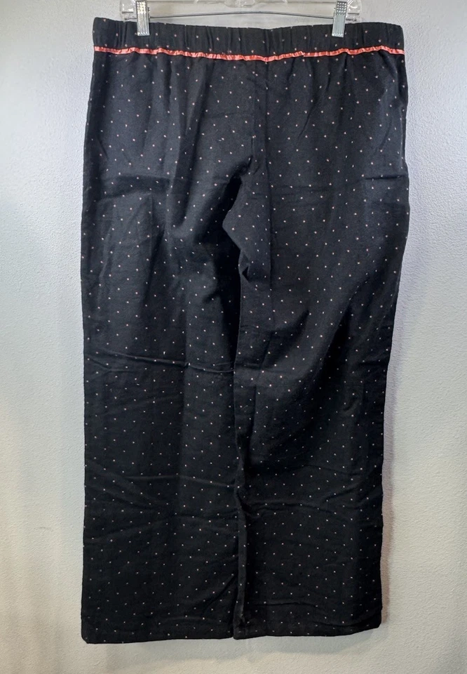 Xhilaration Sleepwear Pants Women's XL Black W/ Orange 100% Cotton  Comfy - Image 2 of 4