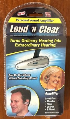 New Loud 'N Clear Personal Sound Amplifier As Seen on TV Ear Piece