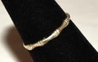 Vintage Bamboo Pattern Sterling Silver Pinkie Ring 0.6 Gram Size 4.5