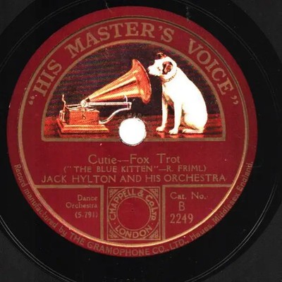SCHELLACK Jack Hylton And His Orchestra Cutie / Down Paradise Way His Master