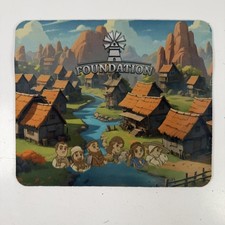 Tapis De Souris Jeu Fondation Scène De Village Accessoire De Bureau Antidérapant