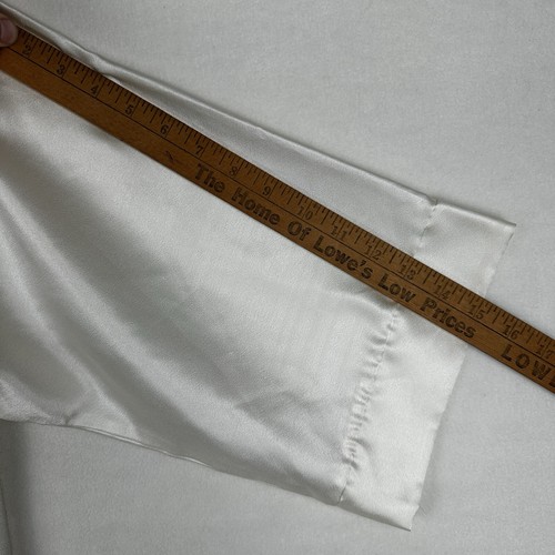 Christian Dior Vintage Lingerie Robe Cream Ivory Size Small Union Made No Belt - Picture 12 of 12