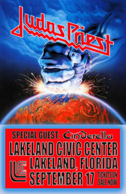Poster Original Concert Judas Priest – Firenze 27/04/1990 – 100x70 Cm