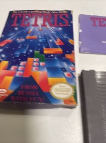 Tetris (Nintendo NES, 1989) NES Aut&eacute;ntico CIB Completo con Manual Probado
