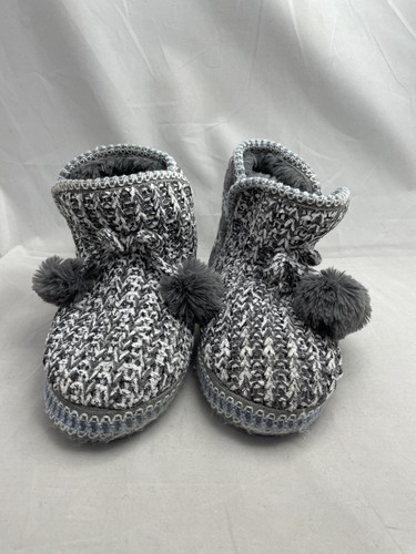 MUK LUKS Women's Grey Silver Tassel 