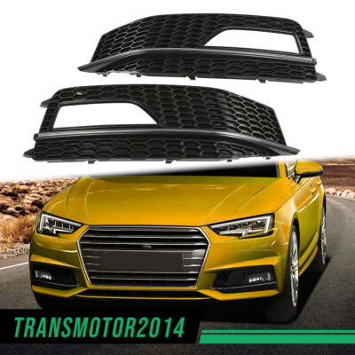 Fit For 13-16 Audi A4 Quattro B9 S4 S-Line Fog Light Lamp Chrome Cover Bezel New