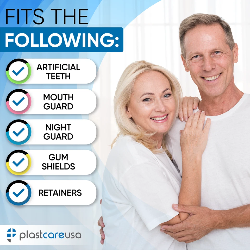 Paquete surtido de 50 soportes para dentaduras postizas a granel retenedores protectores dentales (sellados) Foto 3 de 4