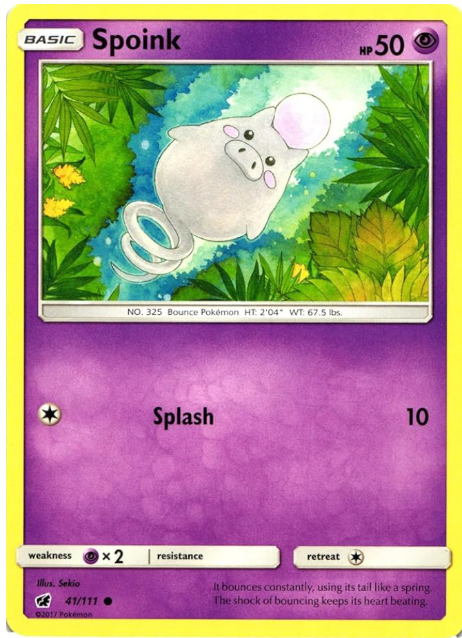 Pokemon - Spoink - 41/111 - Crimson Invasion - NM/M - NEW