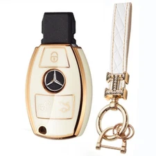 Fit Mercedes Benz A E C S G 3 Button TPU Remote Key Fob Silicone Case Cover