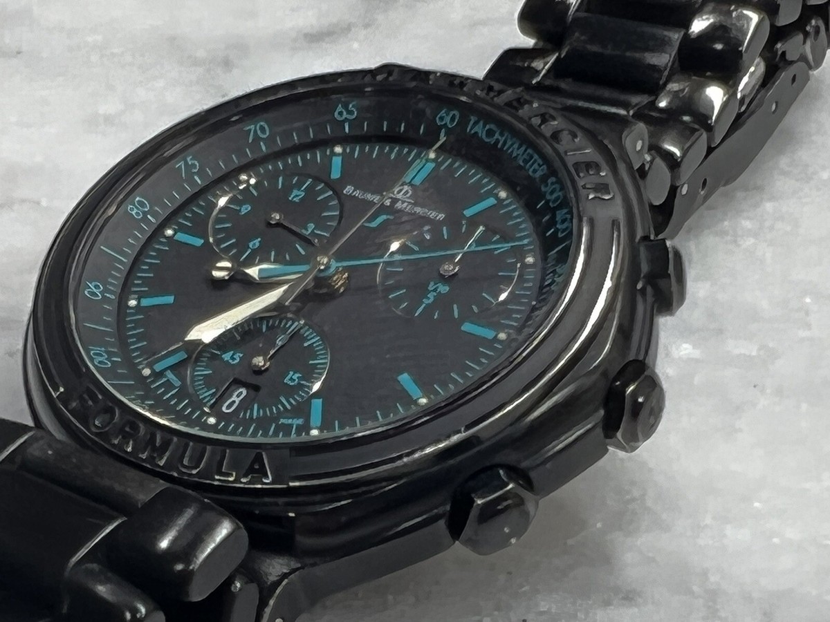 Baume & Mercier W673-Formula S Chronograph w/ Date 40mm PVD SS 
