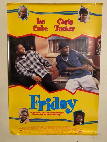 Poster: Friday (1995): Ice Cube/Chris Tucker original VHS DVD promo rare 27x40 - Picture 1 of 2