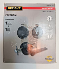 Defiant Freedom Matte Black Single Cylinder Combo Pack Keyed Entry 32MEX9D1B