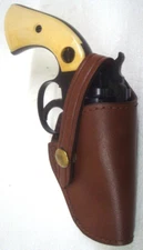 NEW Vintage Don Hume 83-32 RH LEATHER 3.5" Holster SUEDE Lined RG Model 10 NOS