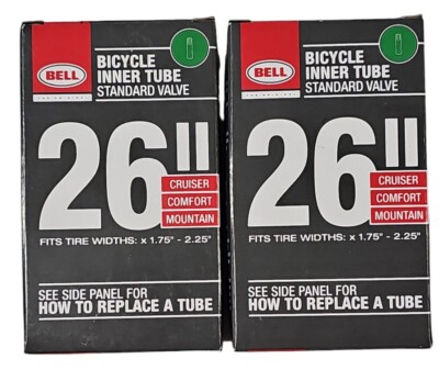 Pack Bell Bicycle Inner Tube Standard Valve 26