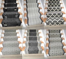 Stair Runner Rugs Very Long Dk Grey Rug For Steps Stairways Stairs ANY Length  