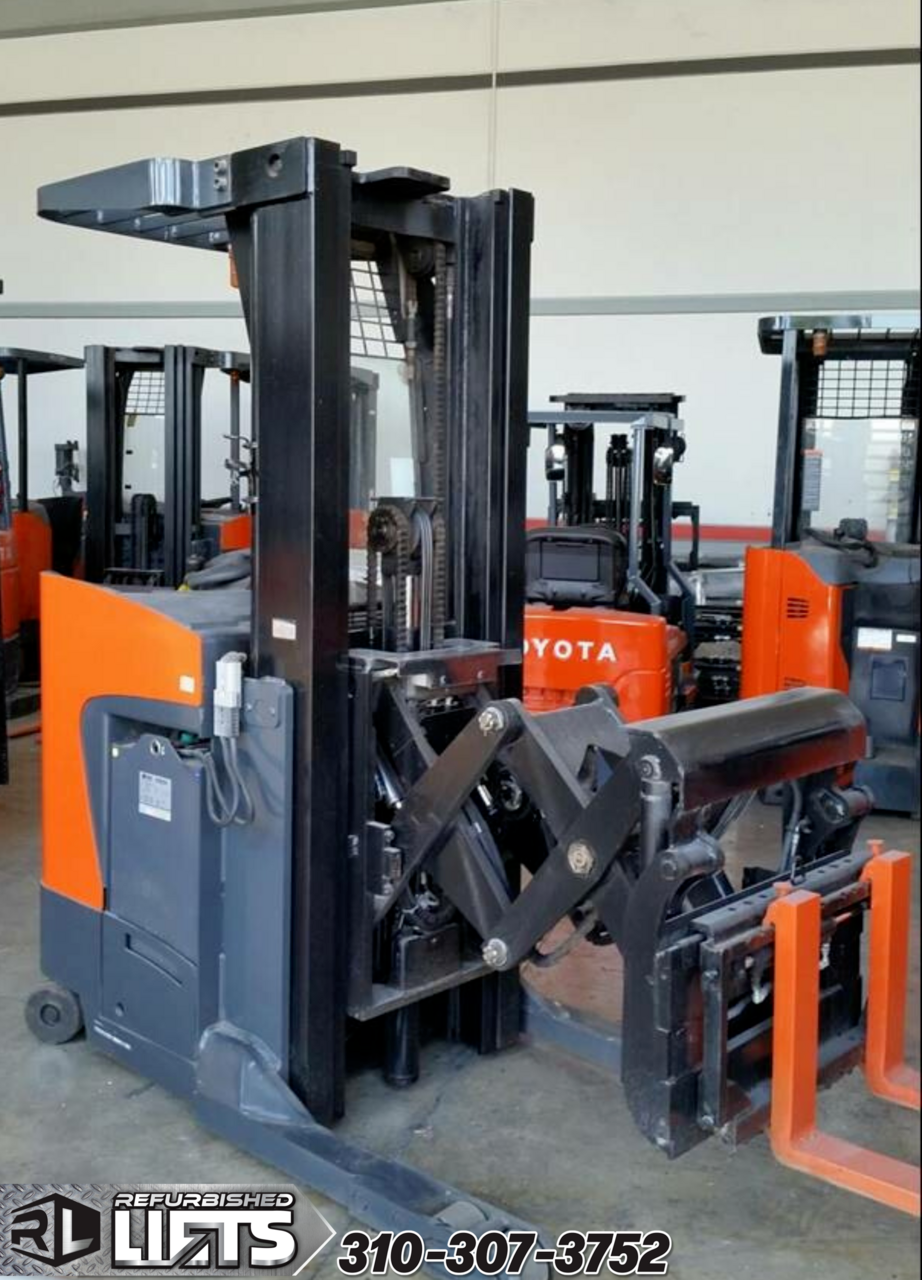 TOYOTA 8BDRU15 Standup Electric Double Deep Reach Truck Forklifts 300" Mast eBay