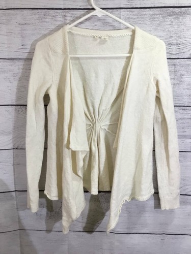 ANTHROPOLOGIE MOTH IVORY WOOL BLEND 