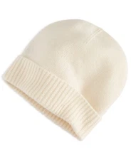 Charter Club 100% Cashmere Cuffed Beanie, Women's one zise - Bianco Crema