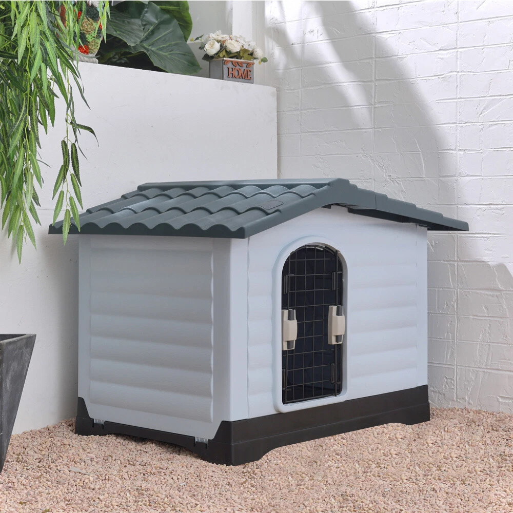 Confidence pet waterproof plastic top dog kennel outdoor winter house